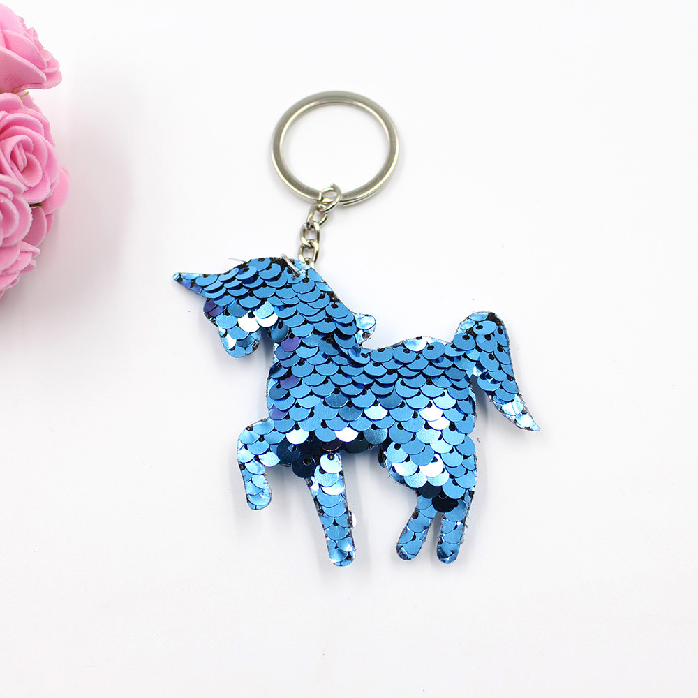 Mermaid Sequin Plush Keychain Mini Cute Plush Pillows, Keychain Decorations, Novelty Keychain for Kids Party Supplies Favors